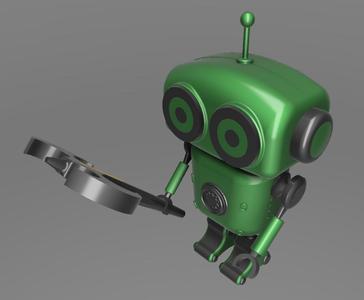 Guardian Robot, Fully 3D Printed, Articulating, Pen Holder, Pencil Holder, Cable Holder
