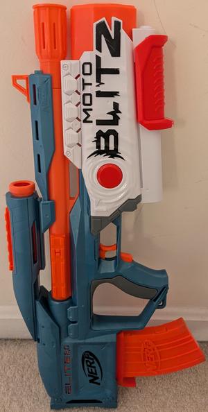 (V2) Nerf Motoblitz Extended Mag Releases and Replacements - Assembly Required