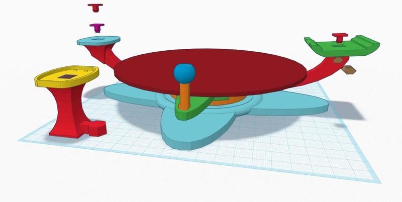 KINECT Turntable and Mount for 3D Scanning : First Ever TinkerCAD Design !