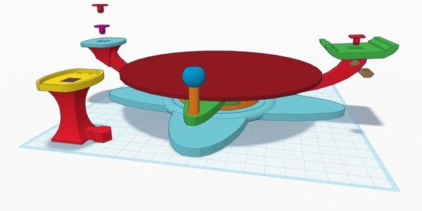 KINECT Turntable and Mount for 3D Scanning : First Ever TinkerCAD Design !