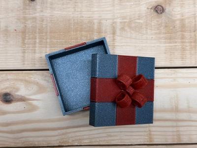  Gift Box - Flat/Small with four way bow