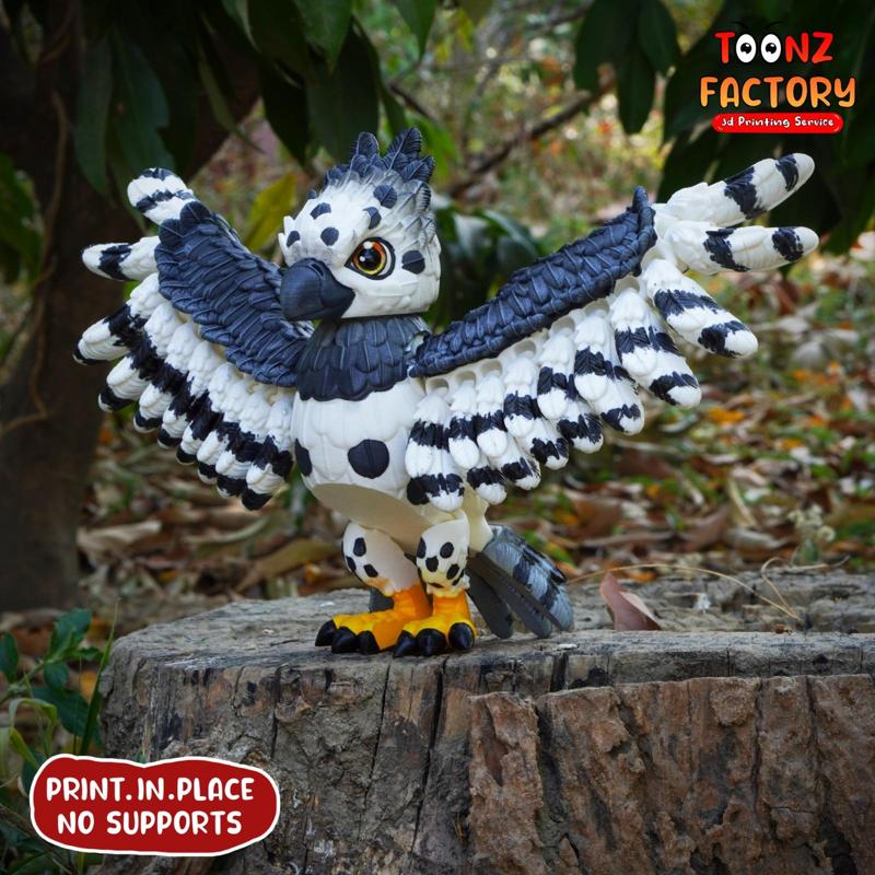 PRINT IN PLACE CUTE HARPY EAGLE