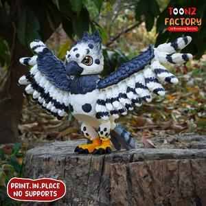 PRINT IN PLACE CUTE HARPY EAGLE