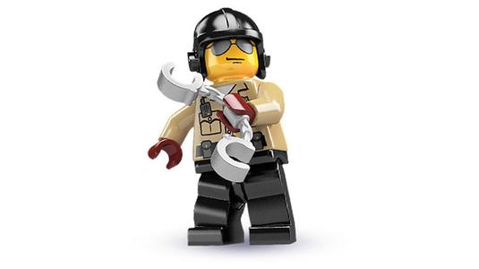 3D print minifigure - 8684-6 Traffic-Cop