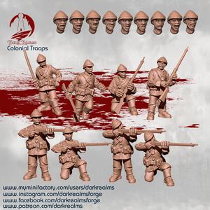 Dark Realms Minis - Colonial Troops