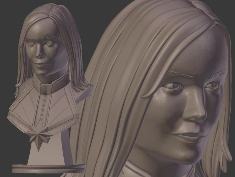 Captain Marvel Bust
