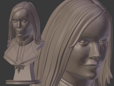 Captain Marvel Bust
