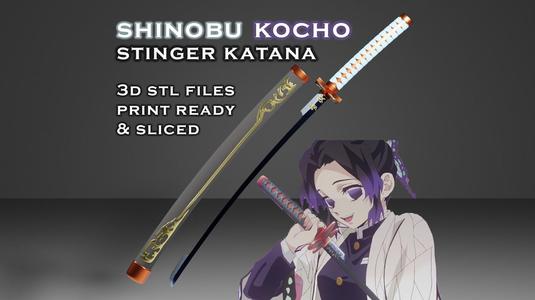 Shinobu Stinger Katana -- Demon - Slayer -- Sliced Print Ready