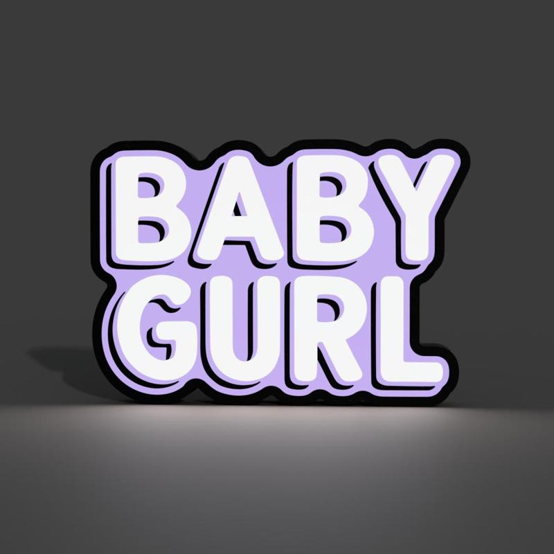 Baby Gurl Lightbox LED Lamp