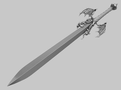 Alastor - sword  from Devil May Cry 3D print model