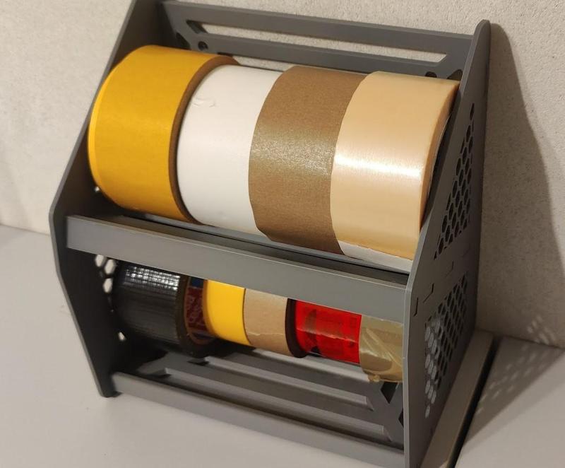 Simple Tape Rack Holder Organise for various roll 