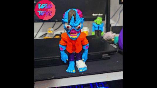 FLEXY ZOMBIE PRINT-IN-PLACE ARTICULATED