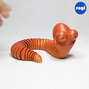 EARTHWORM CARTOON ARTICULATED