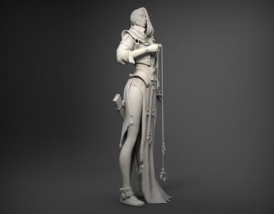 Fantasy Female Character 3D print