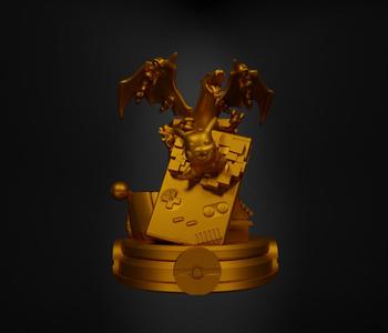 Pokemon Console Holder 3D Model - Pokemon Game Controller Stand