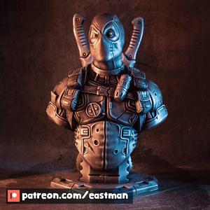 Deadpool bust (Remastered Supportless Edition) (fan art)