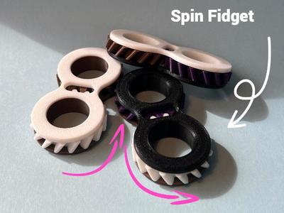 double gear spin fidget