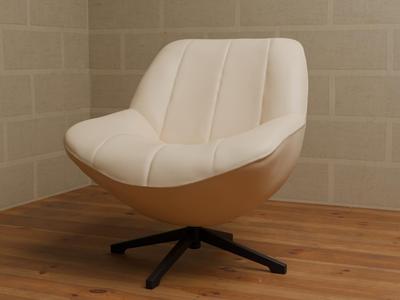 Miniature Swivel Chair for dollhouse, scale 1:12