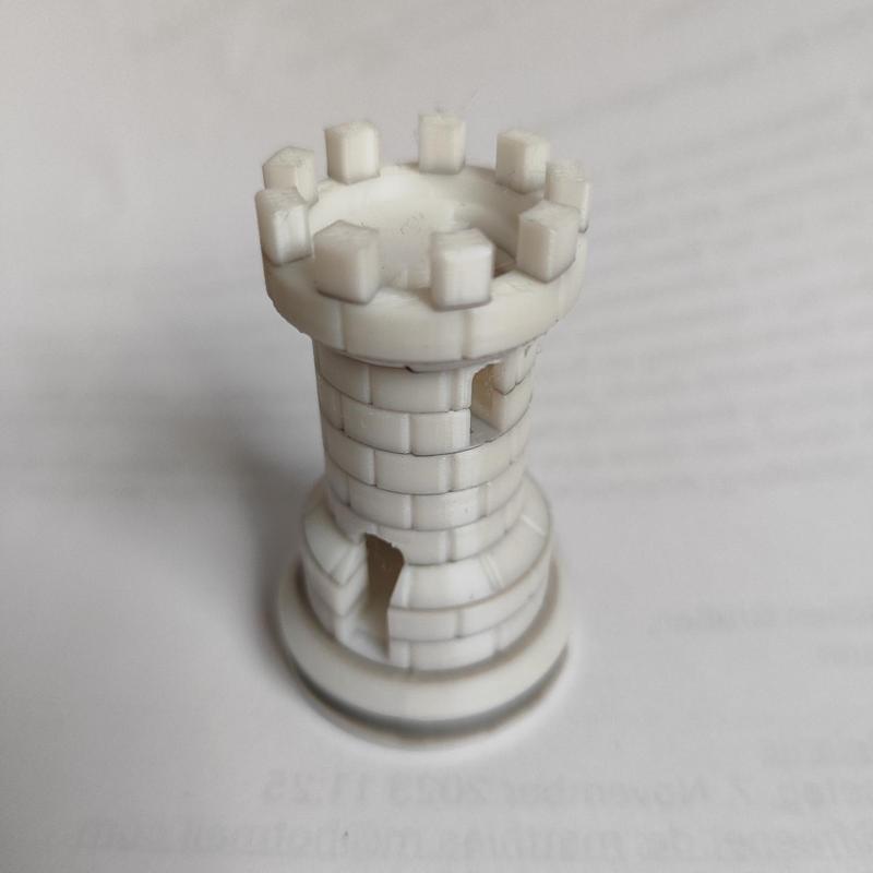 Rook with stairs - two color / Schachtum zweifarbig