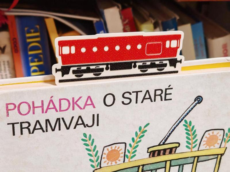 Bookmark with locomotive “Brejlovec”