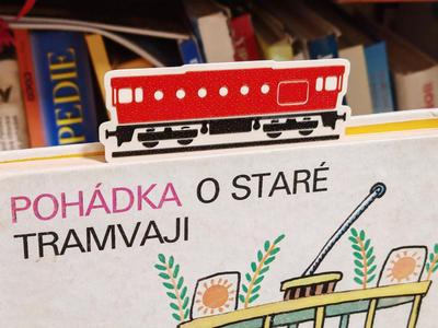 Bookmark with locomotive “Brejlovec”