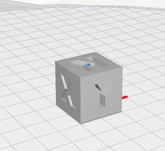 Cube test XYZ + support TEST