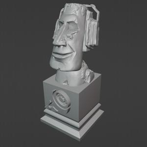 CG Boost 3D Sculpting Graduation Plinth Trophy