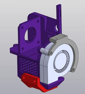 ADXL345 (GY-291) mount for DD-SM printhead for Ender-3