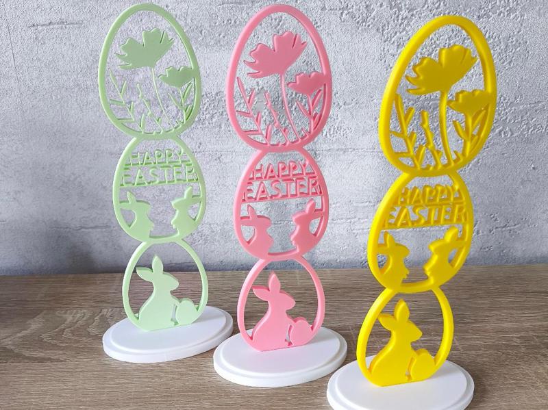 Easter Eggs - Silhouette with Stand