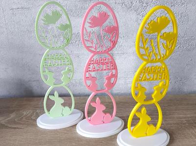Easter Eggs - Silhouette with Stand