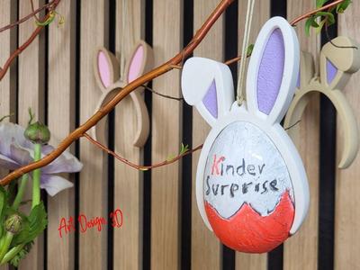 Kinder Surprise Bunny Ear Holder Ornament