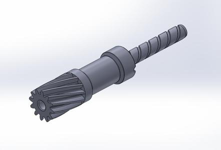 Tachometer shaft for Rotax 123