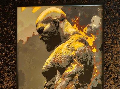 Kratos on fire