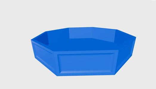 Dice tray basic octogonal