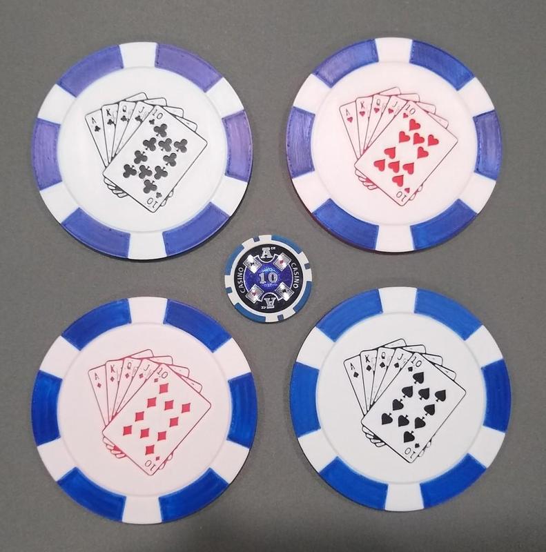 Poker Chip Coasters