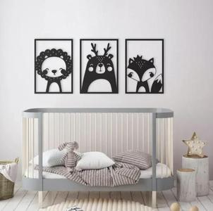 Wall Art - Lion - Deer - Fox