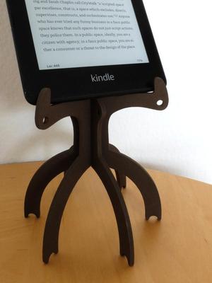 Lasercut e-reader stand