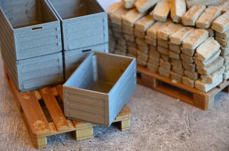 Crate for Euro pallet 1/10 scale
