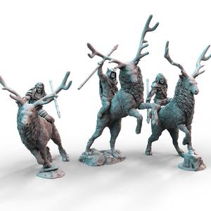 Elf Stag Riders (M) (pre-supported)