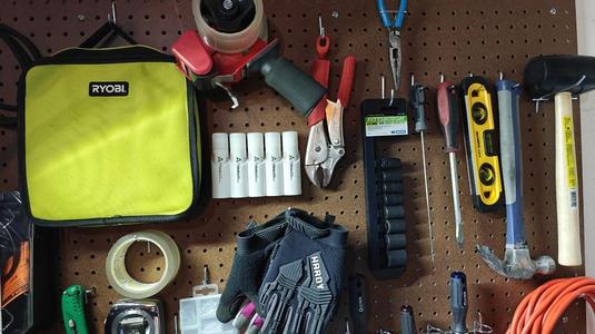 Peg Board Glue Stick Holder