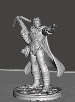 Human Warlock with Crossbow