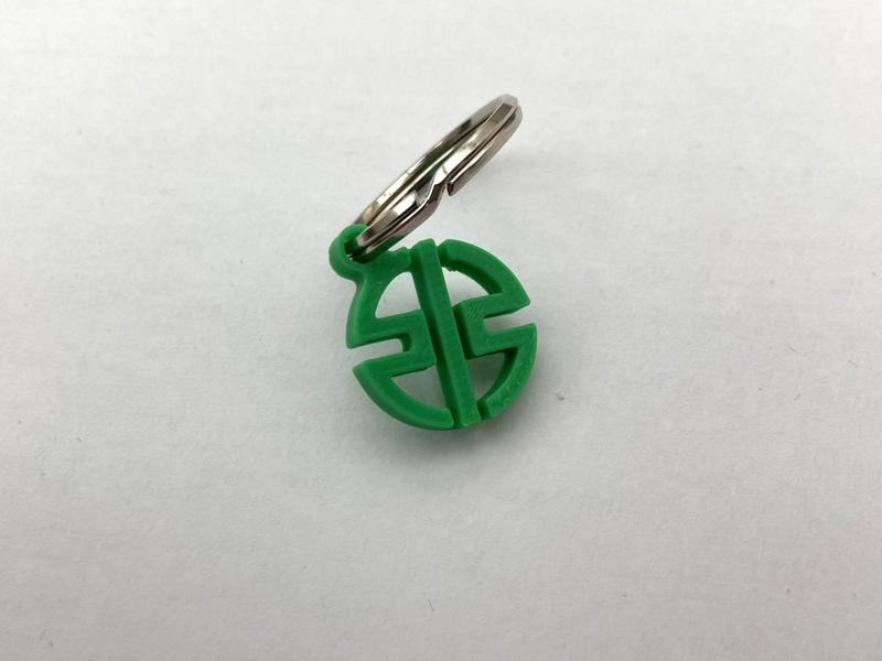 Kawasaki logo keychain