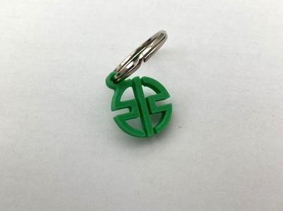 Kawasaki logo keychain