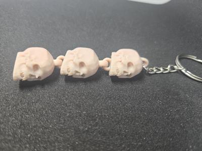 Skull Keyring
