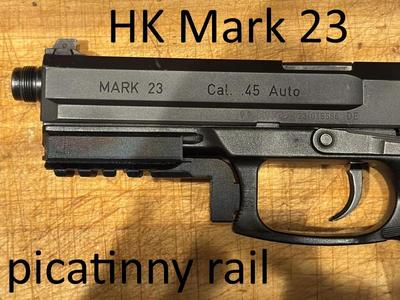 HK Mark 23 Rail to picatinny adapter 