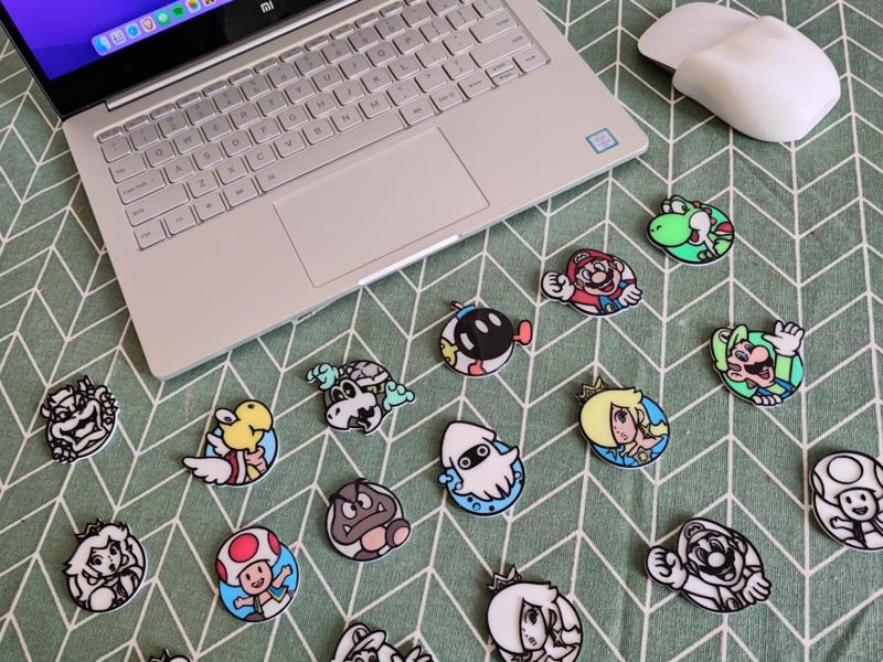 Super mario fridge magnets (NO AMS)