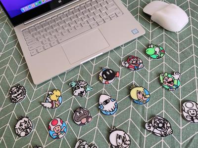 Super mario fridge magnets (NO AMS)