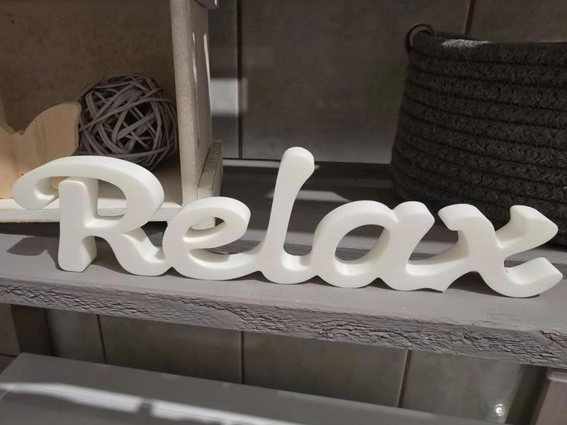 Relax lettering