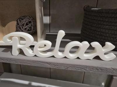 Relax lettering
