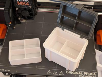 Multi Compartment Rugged Storage Box
